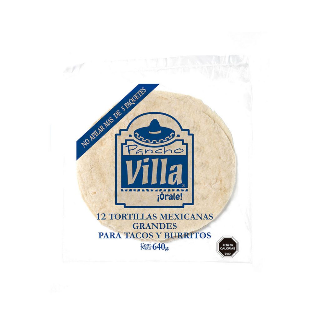 Tortillas Mexicanas Grandes 640gr 12 unidades Pancho Villa Mercado La