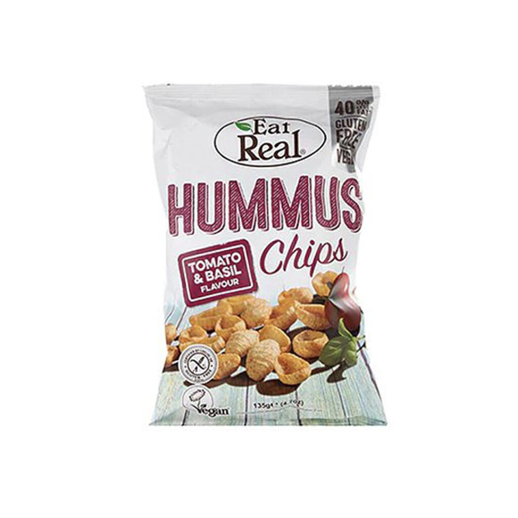 Hummus Chips 135 gr, marca Eat Real Mercado La Vega