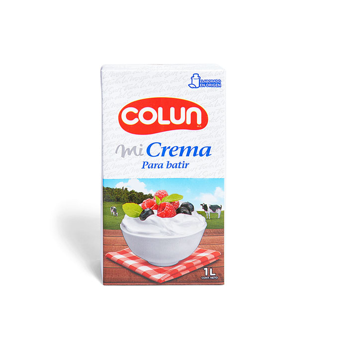 Crema para Batir Colun 1 Litro - Mercado La Vega